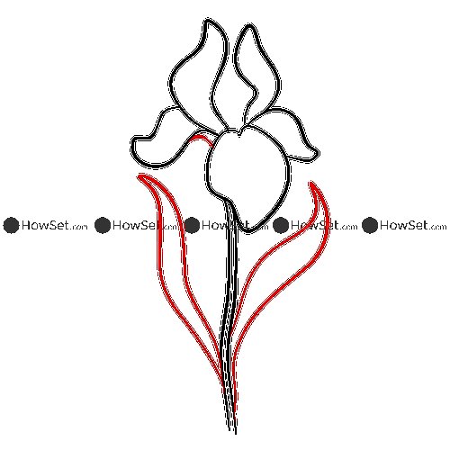 Трафареты цветов для броши