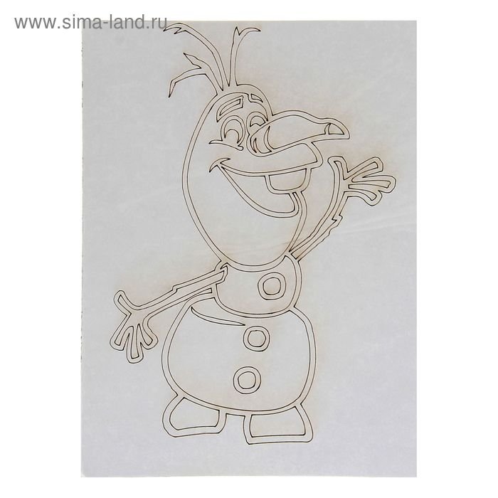 Олаф трафарет на окно