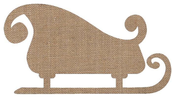 Сани трафарет