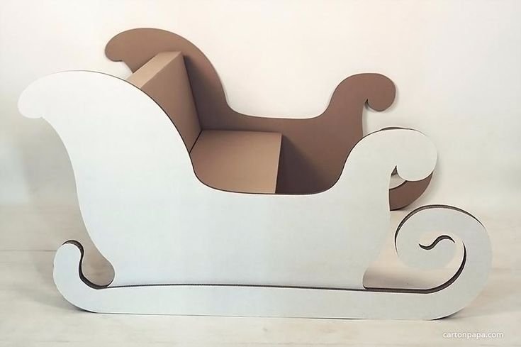 Санта из картона