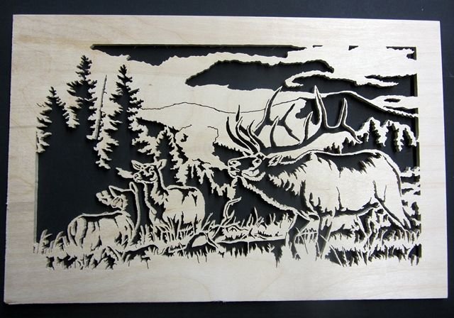 Силуэтное Выжигание по дереву