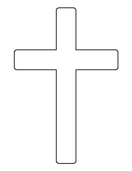 Крестик трафарет