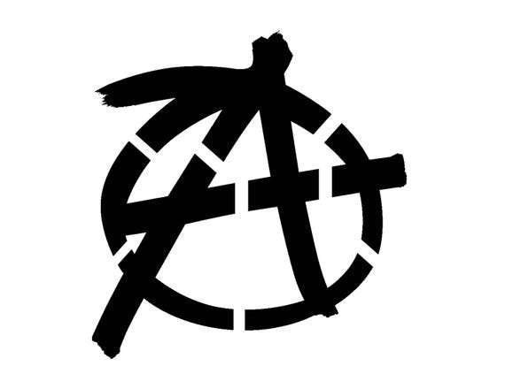 Знак анархии без фона