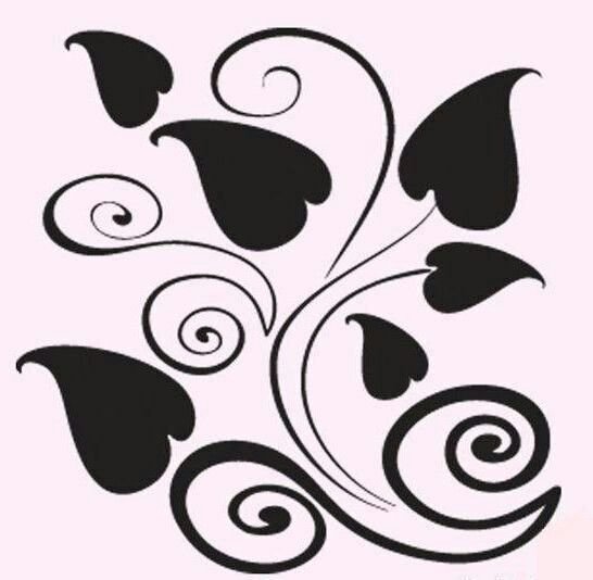 Трафареты узоров для стен