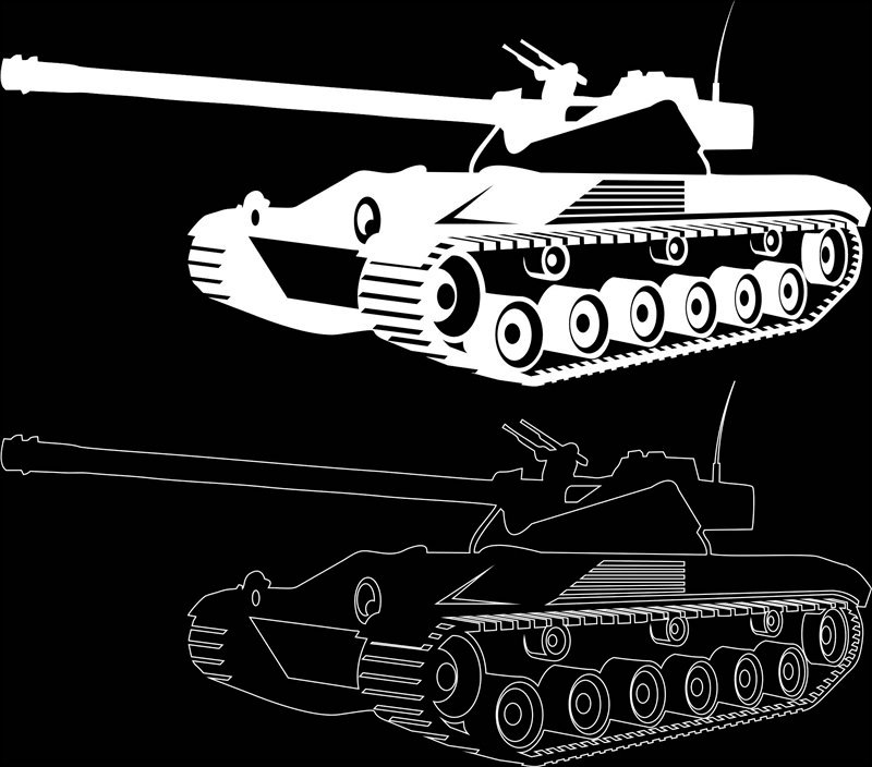 Трафареты танков для вырезания