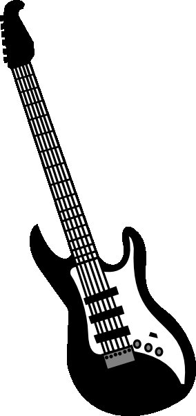 Электрогитара трафарет