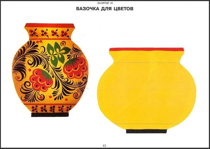 Хохломская роспись кувшин для детей