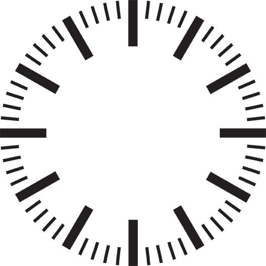 Циферблат без стрелок