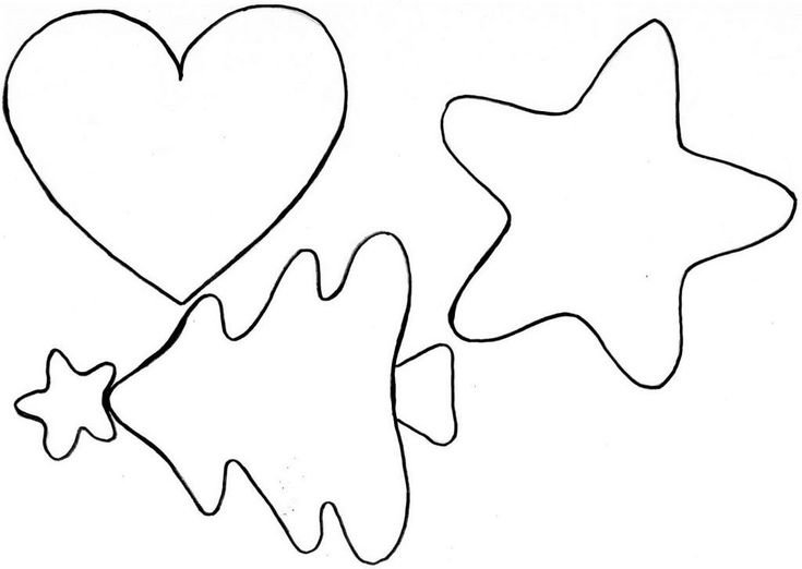 Елочные игрушки из фетра шаблоны