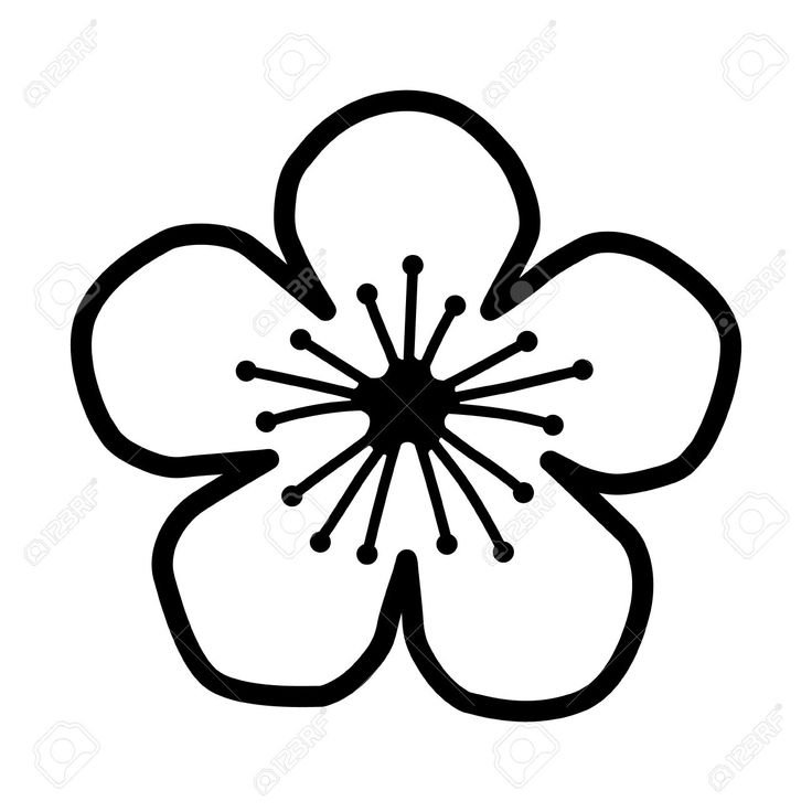 Трафарет цветочка