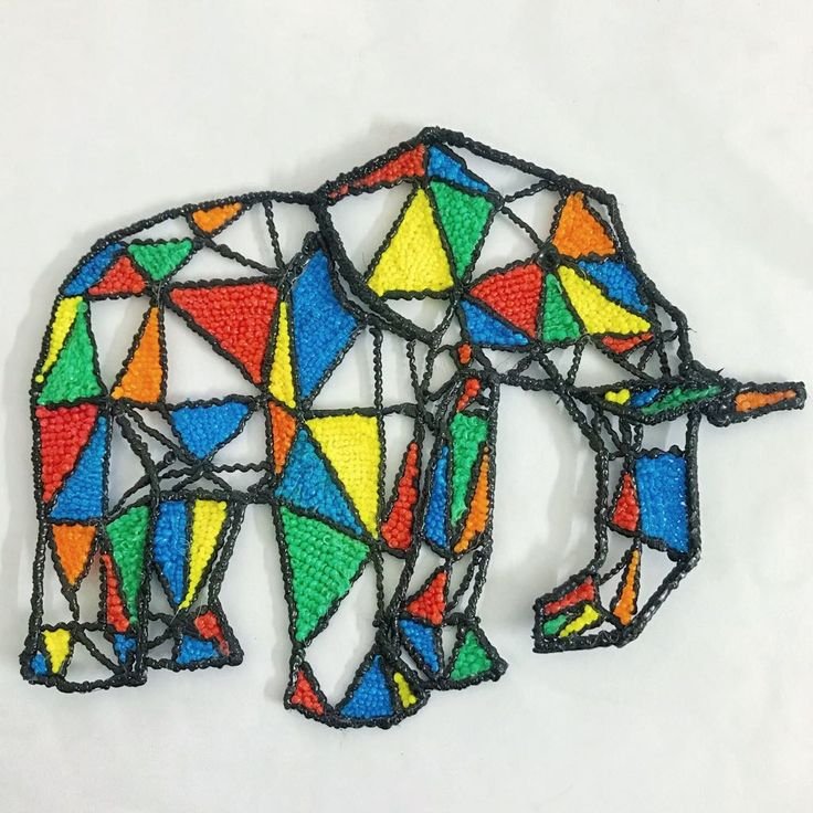 Слон 3д ручкой