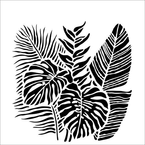 Monstera Leaf контур