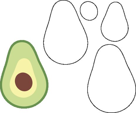 Лекало игрушек авокадо
