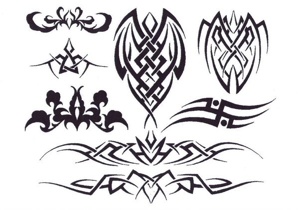 Кельтские узоры трайбл