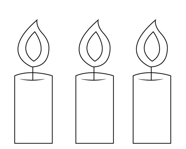 Свеча шаблон