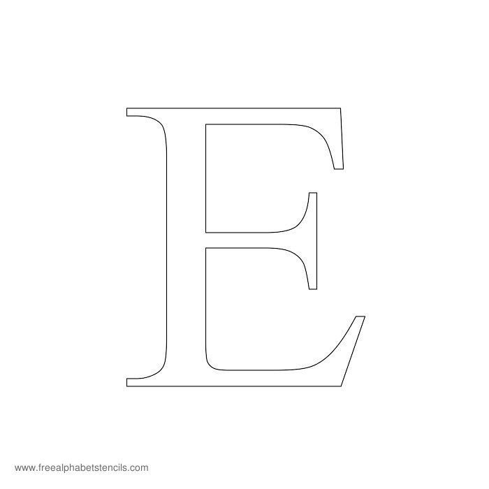 Трафарет буквы e