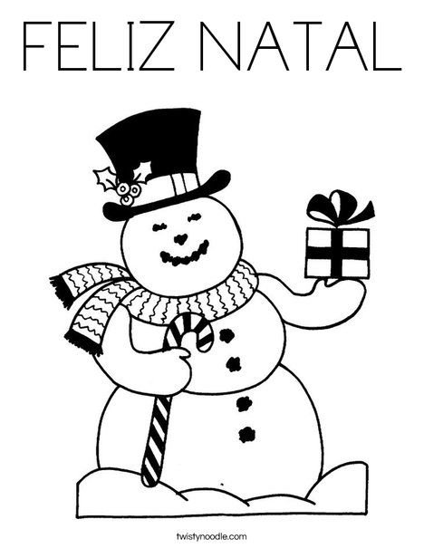 Снеговик эскиз