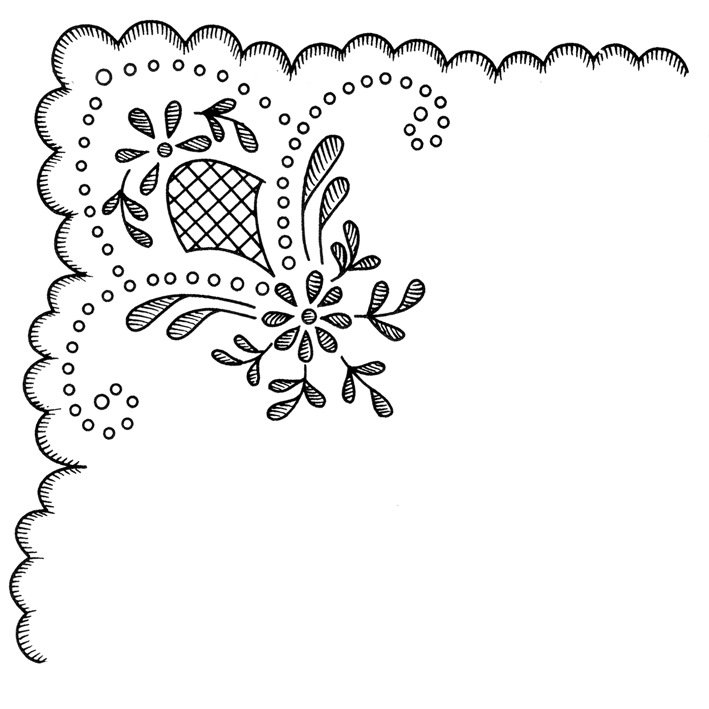 Узоры для вышивки гладью Ришелье