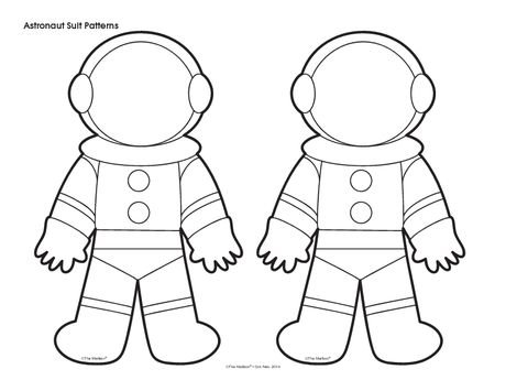 Космонавт шаблон для аппликации