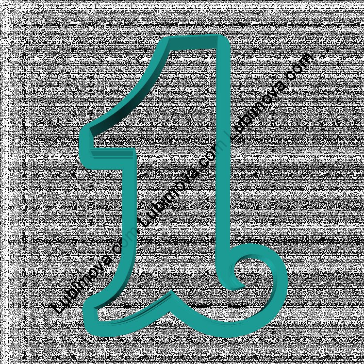 Цифра 1 трафарет