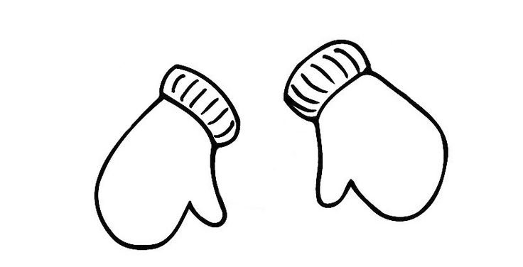 Контур варежки