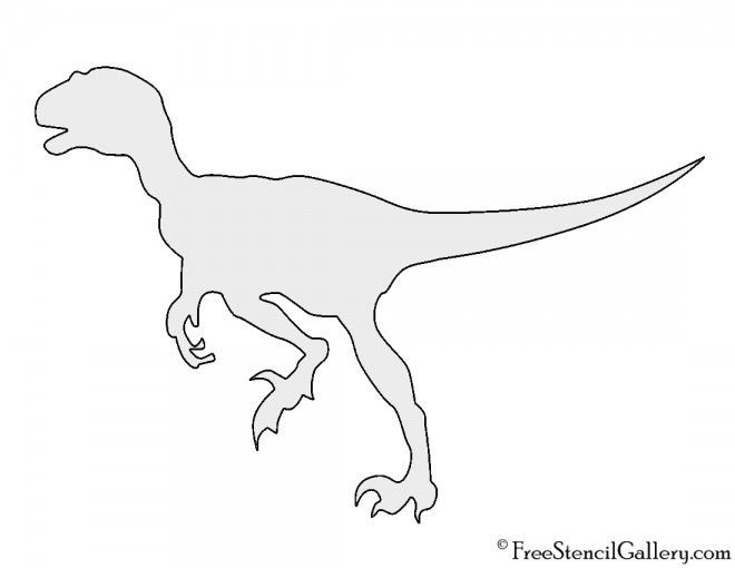 Трафарет динозавры