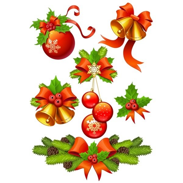 Цветные трафареты к новому году