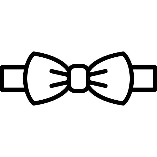 Контур мужской бабочки