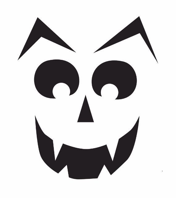 Тыква на Хэллоуин трафарет для вырезания