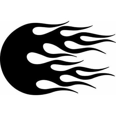 Языки пламени трафарет