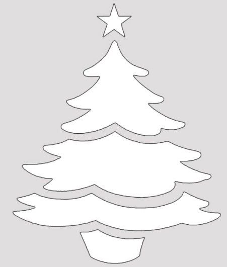 Новогодние украшения на окна елка