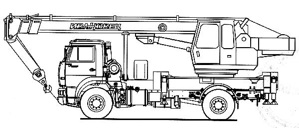 Автокран КС-35714к схема