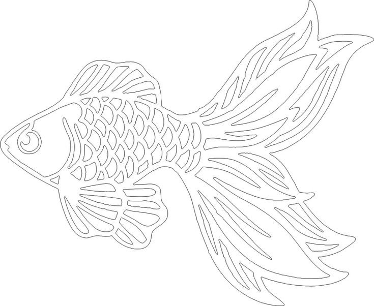 Трафарет рыбы