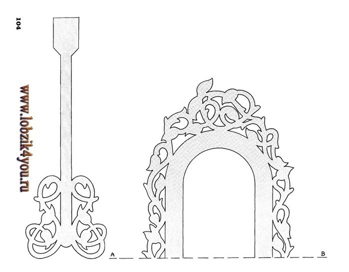 Вытынанки арки новогодние