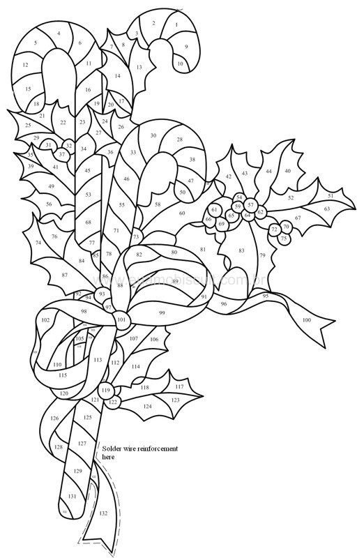 Витраж шаблон