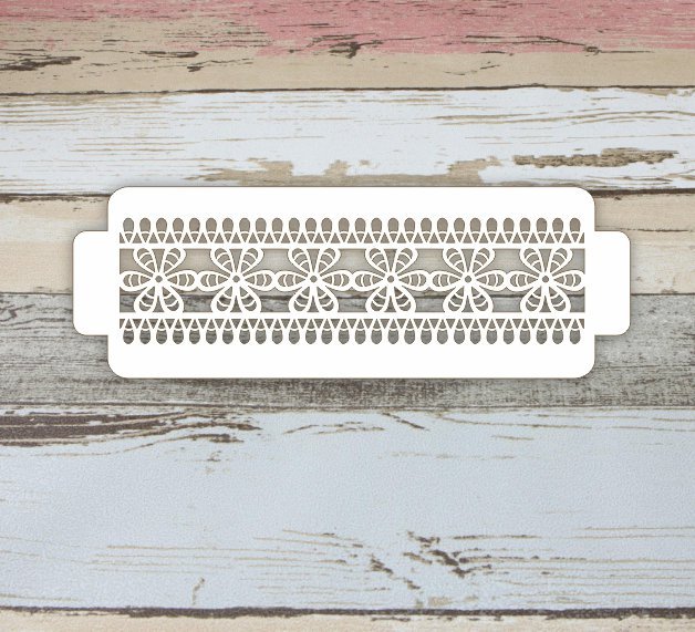 Трафарет бордюр на торт