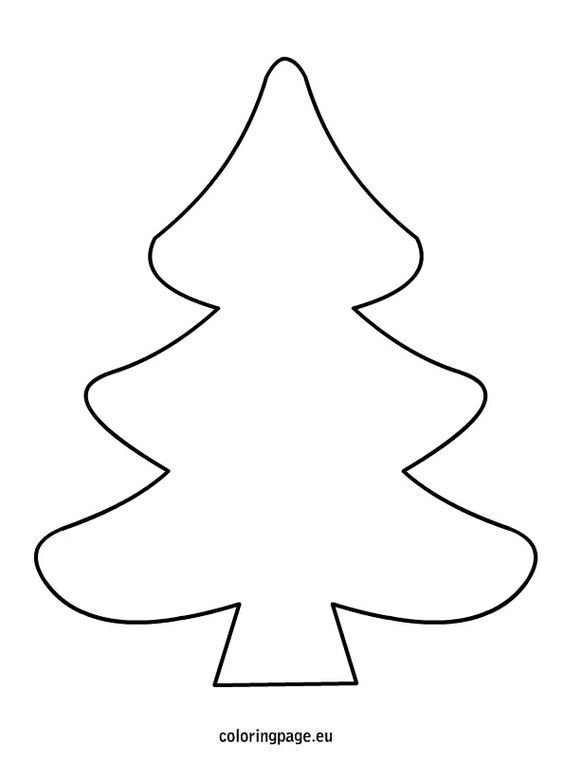 Елочка трафарет