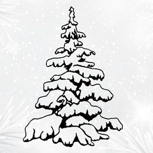 Ель рисунок