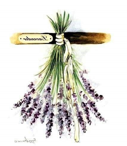 Лаванда декупаж