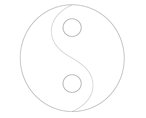 Инь Янь шаблон