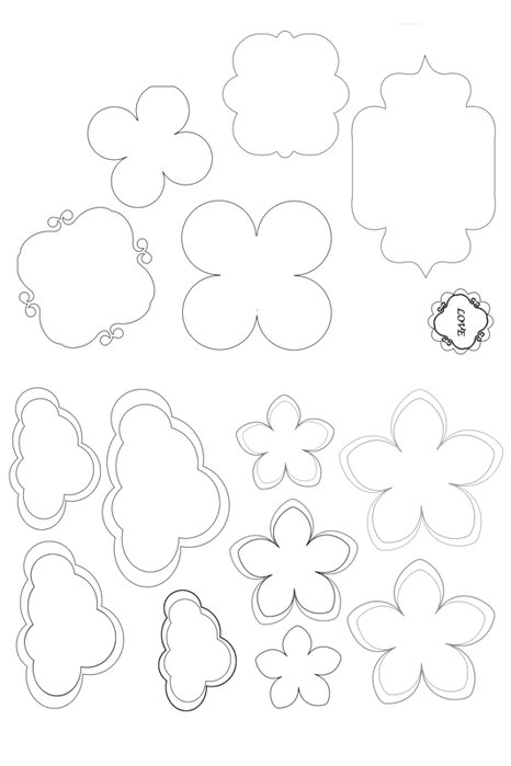 Скрапбукинг шаблоны для вырезания