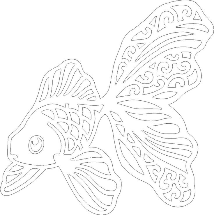 Рыбка шаблон для вырезания