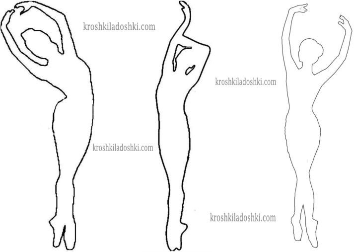 Балерина шаблон