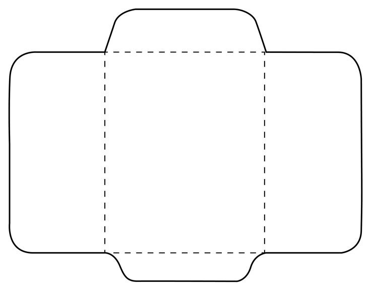 Конверт шаблон для печати