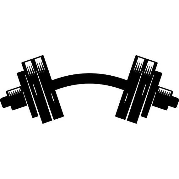 Штанга черно белая