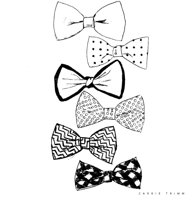 Бантик нарисовать