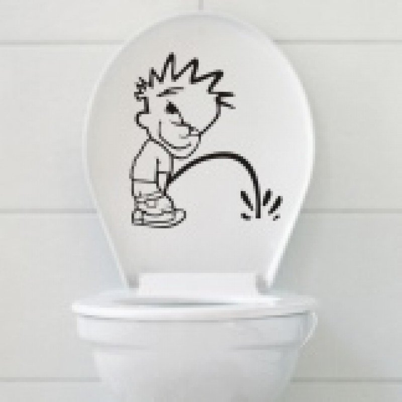 Наклейки в туалет на стену