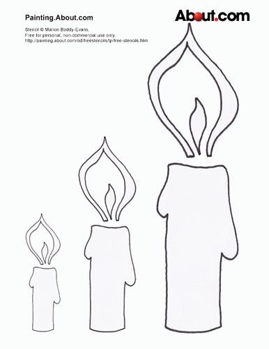 Свеча вытынанка