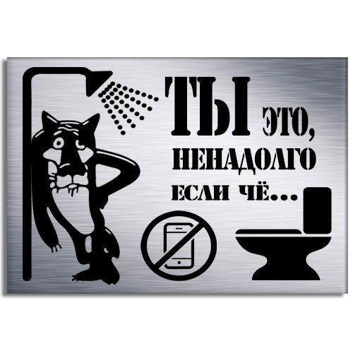 Туалет табличка прикол