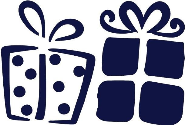 Подарки для вырезания на окно